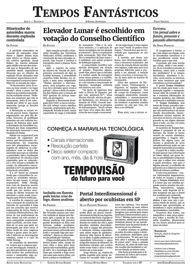 Capa da edição 1 do TF